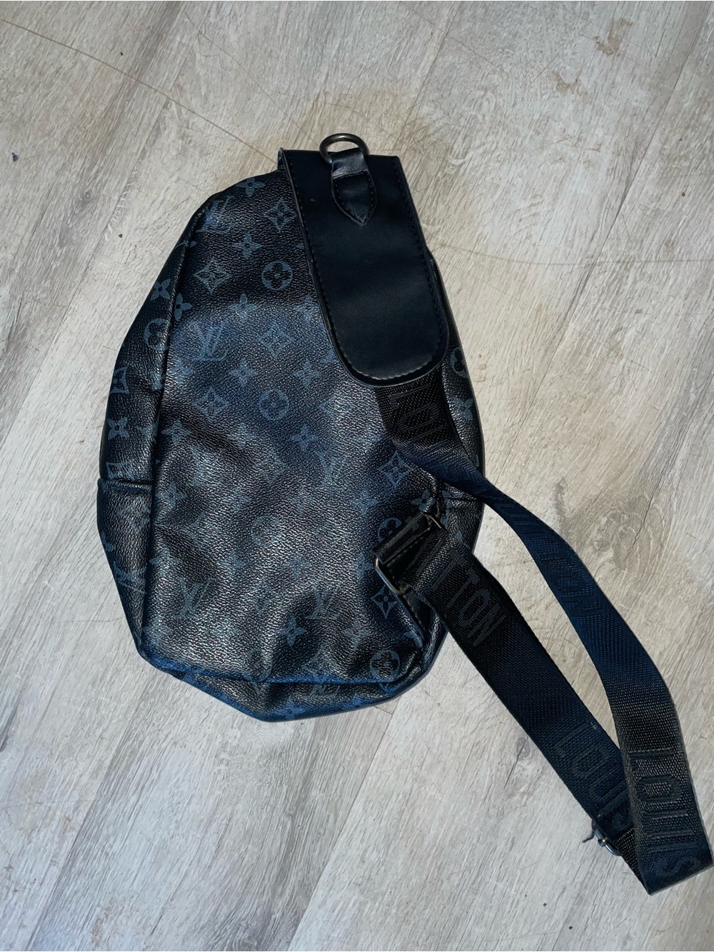 Louis Vuitton Black Monogram Crossbody Belt Bag with Yellow Accent - Picture 3 of 4